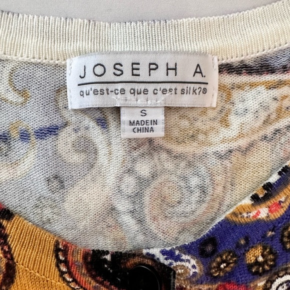 Joseph Allen Women’s Sweaters /Cardigan / Paisley Size S - Picture 3 of 8